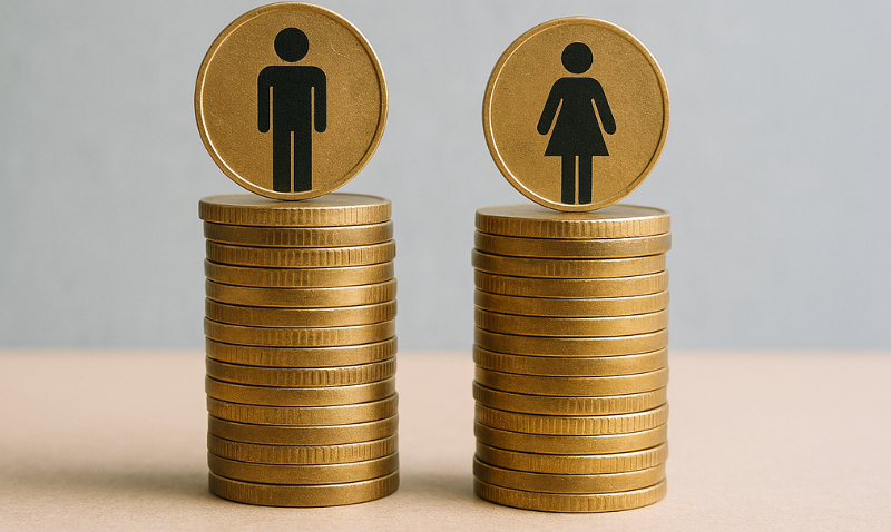 Titelbild-EU-Entgelttransparenzrichtlinie-muenzen-mit-maennlichem-und_-weiblichen-Piktogramm